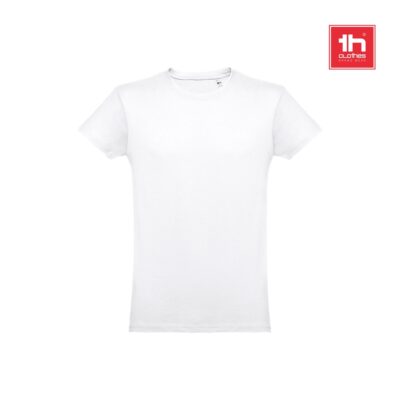 THC LUANDA WH. T-shirt para homem em formato tubular em algodão. Cor branca