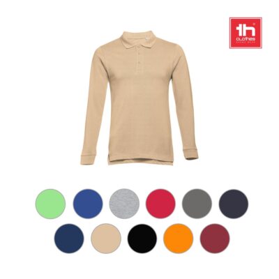 THC BERN 3XL. Polo de manga comprida para homem