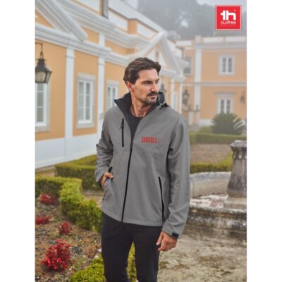 THC ZAGREB. Casaco softshell para homem em poliéster e elastano