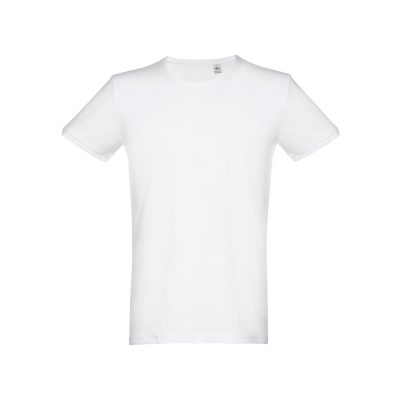 THC SAN MARINO WH. T-shirt de manga curta para homem em algodão penteado. Cor branca