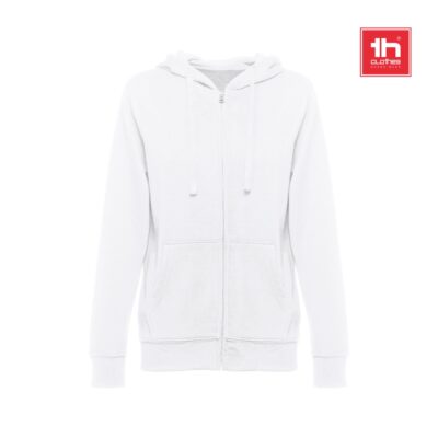 THC AMSTERDAM WOMEN WH. Sweatshirt para senhora, com fecho e capuz