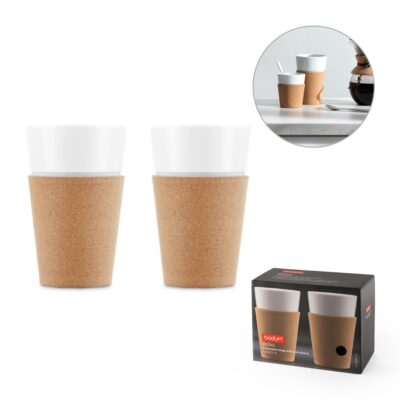 BISTRO 600. Conjunto de 2 canecas em porcelana 600ml