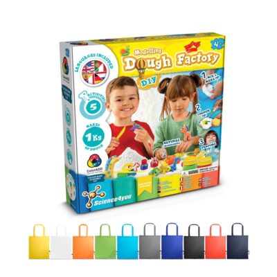 Modeling Dough Factory Kit II. Jogo didático fornecido com saco de oferta dobrável em 190T