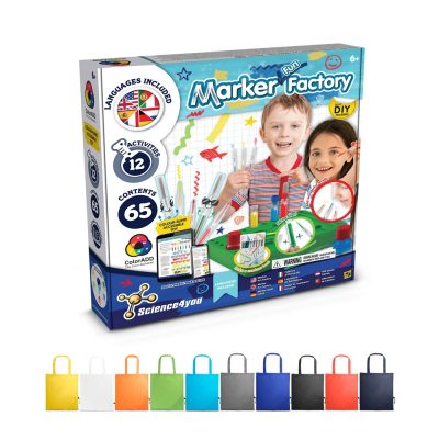 DIY Pen Factory Kit II. Kit didático fornecido com saco de oferta dobrável em 190T