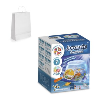 Jurassic Pets Kit III. Jogo didático fornecido com saco de oferta em papel kraft (90 g/m²)