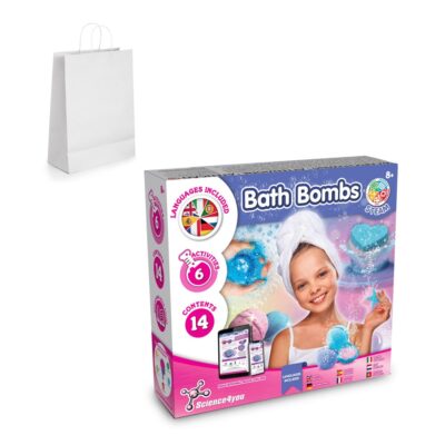 Bath Bombs Kit II. Brinquedo didático fornecido com saco de oferta em papel kraft (90 g/m²)