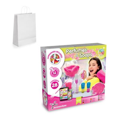 Perfume & Soap Factory Kit II. Jogo didático fornecido com saco de oferta em papel kraft (90 g/m²)