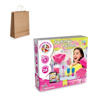 Perfume & Soap Factory Kit III. Jogo didático fornecido com saco de oferta em papel kraft (115 g/m²)