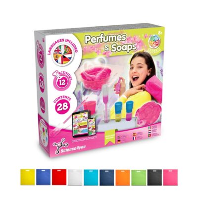 Perfume & Soap Factory Kit IV. Jogo didático fornecido com saco de oferta em non-woven (80 g/m²)