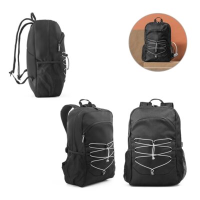 DELFOS BACKPACK. Mochila para portátil 15’6” em 300D PET (100% rPET) e 600D PET (100% rPET)