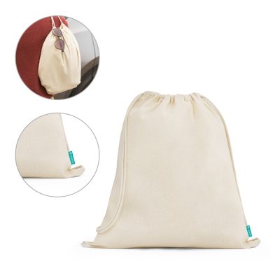 NAMPULA. Saco tipo mochila em 100% algodão orgânico (120 g/m²)