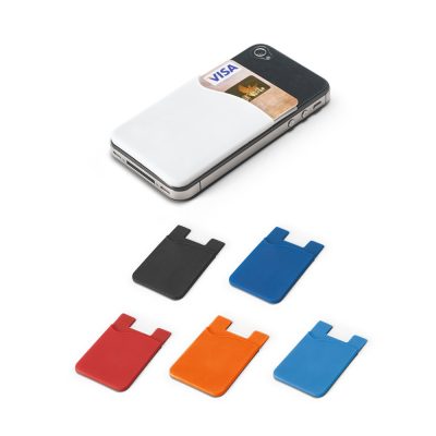 SHELLEY. Porta-cartões para smartphone em silicone