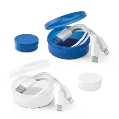 EMMY. Cabo USB com conetor 3 em 1 em ABS e PVC