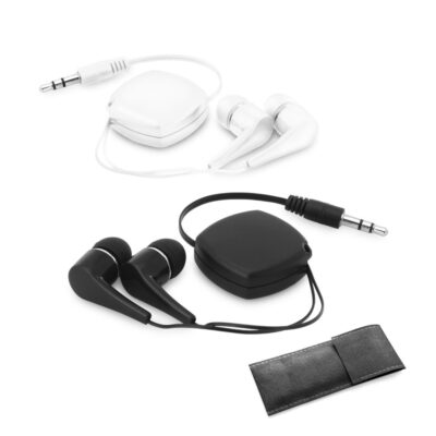 PINEL. Auriculares retráteis com cabo