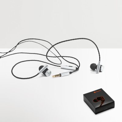 VIBRATION. Auriculares com microfone em metal e ABS